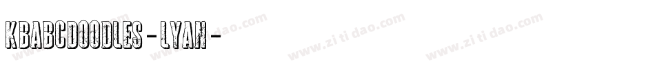 Kbabcdoodles-LYan字体转换