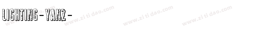 Lighting-yan2字体转换