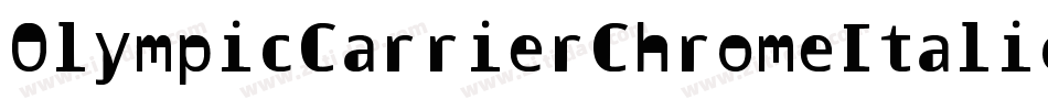 OlympicCarrierChromeItalic-v96M字体转换