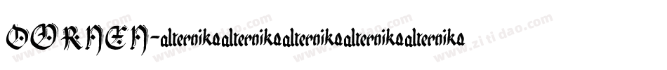 DORNEN字体转换