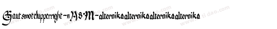 Gautsmotelupperright-nA8M字体转换