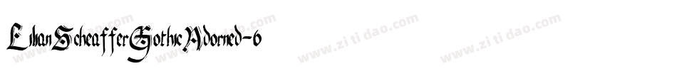 LilianScheafferGothicAdorned-6R8M字体转换