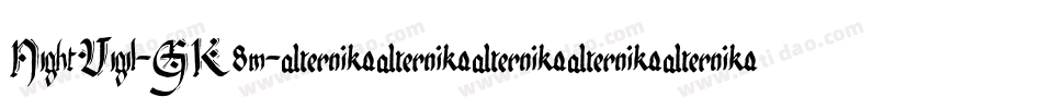 NightVigil-GK8m字体转换