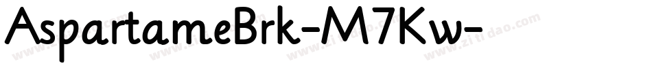 AspartameBrk-M7Kw字体转换