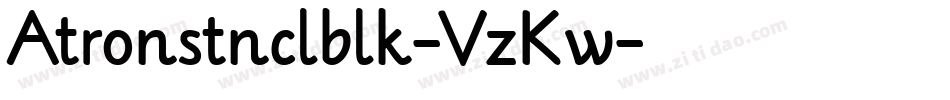 Atronstnclblk-VzKw字体转换