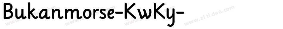 Bukanmorse-KwKy字体转换