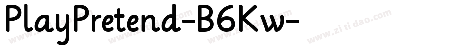 PlayPretend-B6Kw字体转换