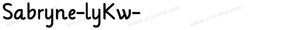 Sabryne-lyKw字体转换
