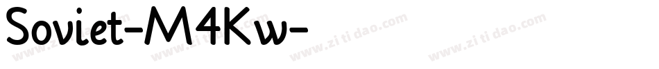 Soviet-M4Kw字体转换