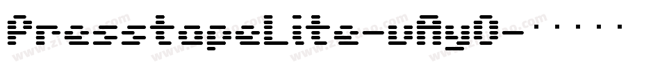 PresstapeLite-vAyO字体转换