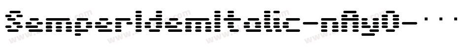 SemperIdemItalic-nAyO字体转换