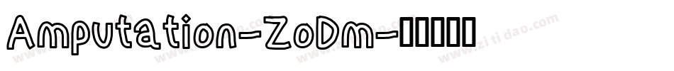 Amputation-ZoDm字体转换