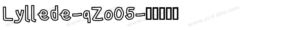 Lyllede-qZo05字体转换