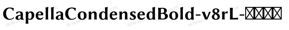 CapellaCondensedBold-v8rL字体转换