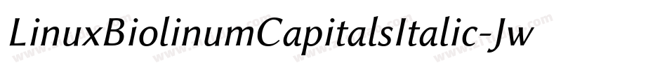 LinuxBiolinumCapitalsItalic-JwPa字体转换