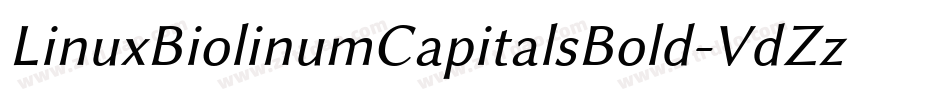 LinuxBiolinumCapitalsBold-VdZz字体转换
