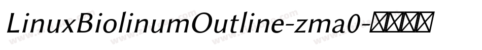 LinuxBiolinumOutline-zma0字体转换