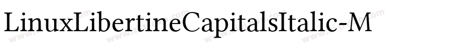 LinuxLibertineCapitalsItalic-Mdgw字体转换