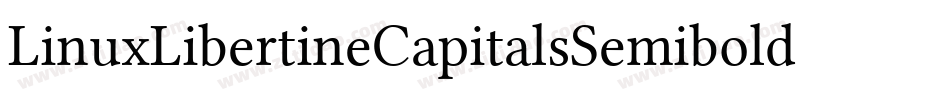 LinuxLibertineCapitalsSemiboldItalic-KELA字体转换