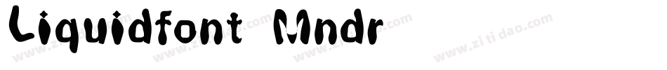 Liquidfont-Mndr字体转换