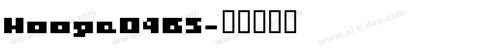Hooge0465字体转换