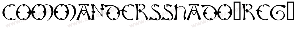 CommandersShadowRegular-BmXd字体转换
