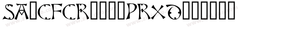 SawCfcr007-PRXd字体转换