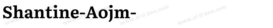 Shantine-Aojm字体转换