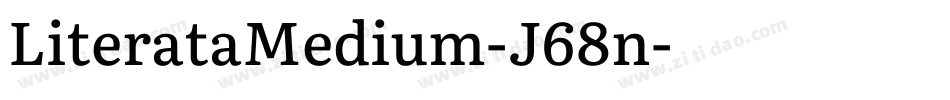 LiterataMedium-J68n字体转换