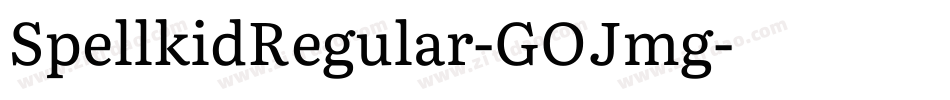 SpellkidRegular-GOJmg字体转换