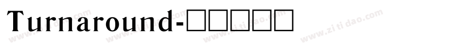 Turnaround字体转换