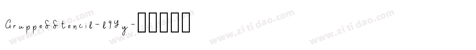 GruppeSStencil-l9Yy字体转换
