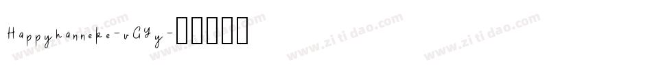 Happyhanneke-vGYy字体转换