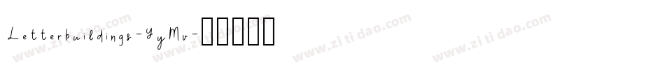 Letterbuildings-YyMv字体转换