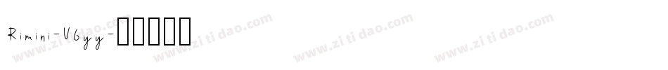 Rimini-V6yy字体转换