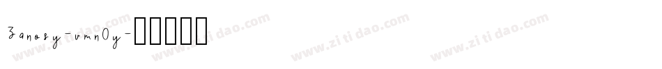Zanosy-vmn0y字体转换