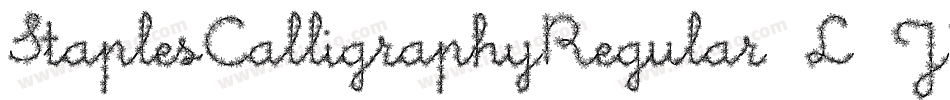 StaplesCalligraphyRegular-L3JX3字体转换
