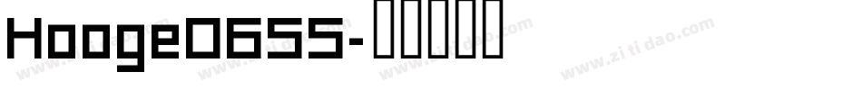Hooge0655字体转换