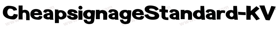 CheapsignageStandard-KV1D字体转换
