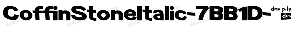 CoffinStoneItalic-7BB1D字体转换