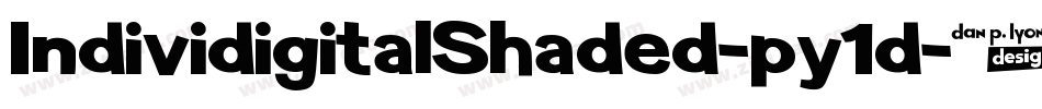 IndividigitalShaded-py1d字体转换