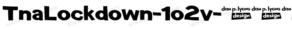 TnaLockdown-1o2v字体转换