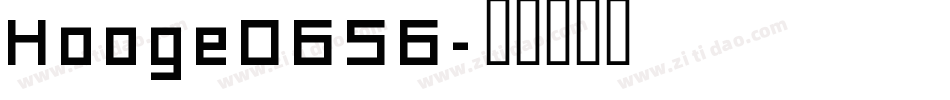 Hooge0656字体转换