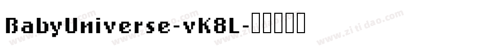 BabyUniverse-vK8L字体转换
