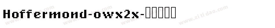 Hoffermond-owx2x字体转换