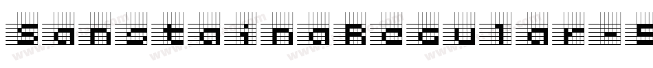 SanstainaRegular-52e8字体转换