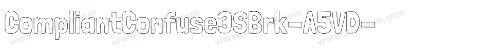 CompliantConfuse3SBrk-A5VD字体转换