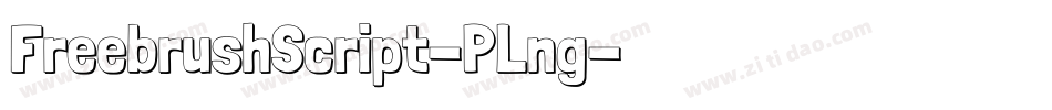 FreebrushScript-PLng字体转换