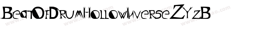 BeatOfDrumHollowInverse-ZYzB字体转换