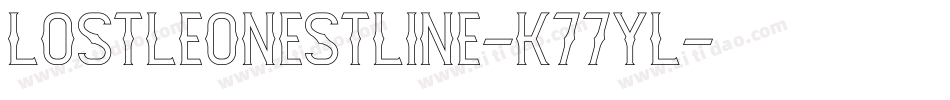 LostLeonestLine-K77Yl字体转换
